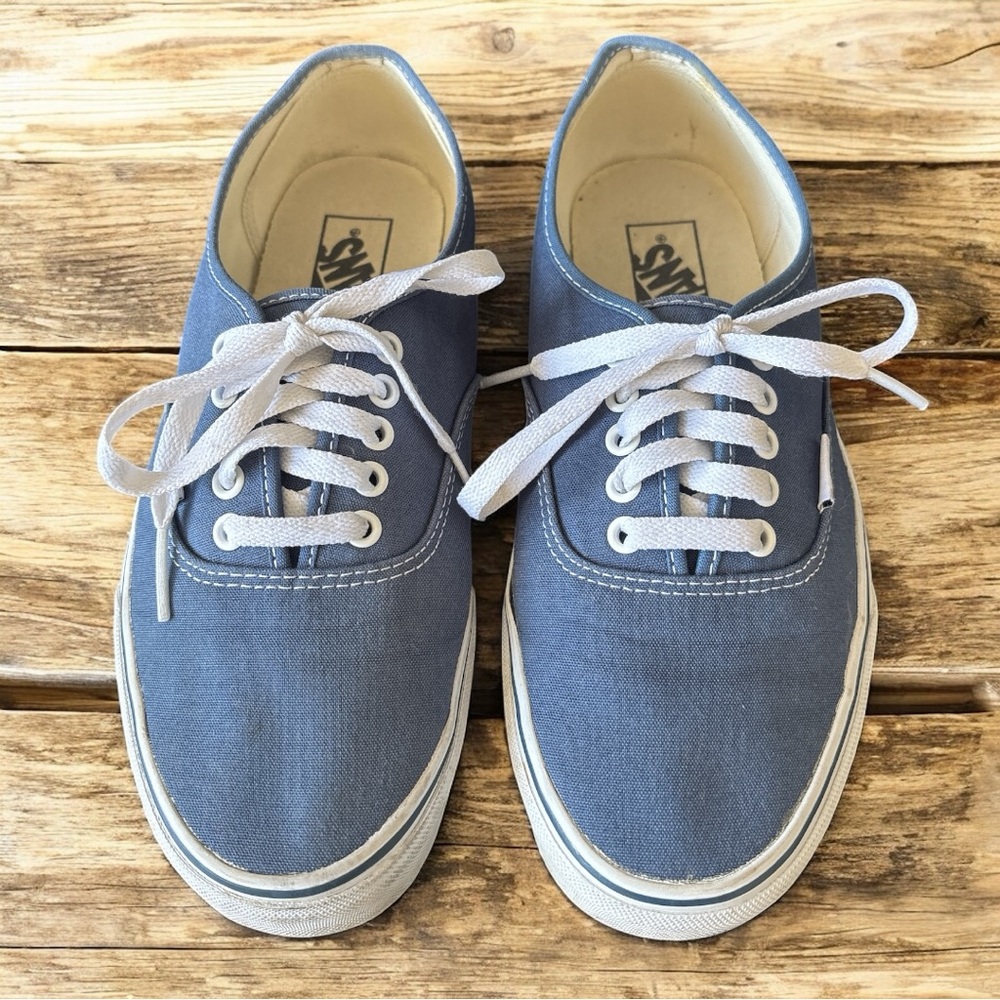 Vans Classic Blue and White Sneakers - Picture 2 of 7